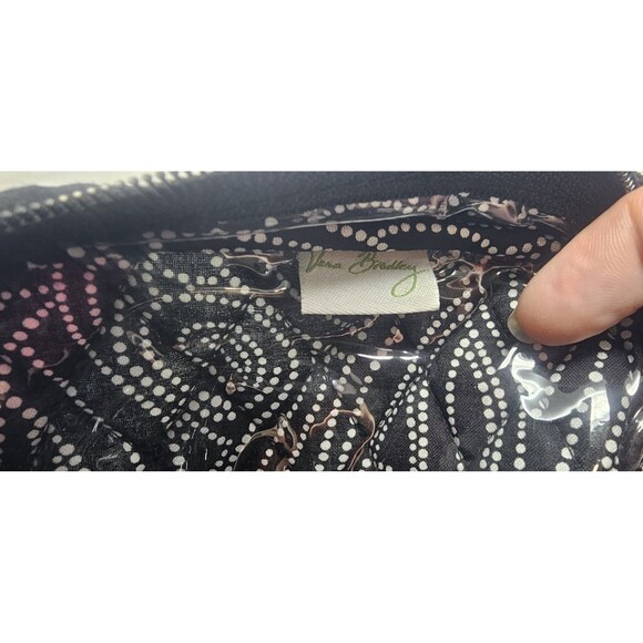 Vera Bradley Medium Zip Cosmetic Case Northern Stripes Multicolor  7"x6" NWT - Picture 12 of 16